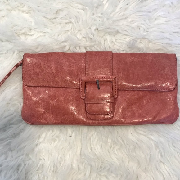 HOBO Handbags - Hobo Pink Leather Clutch/Wristlet